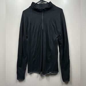 Patagonia Capilene 1/4 Zip Sweater Size Large - Black